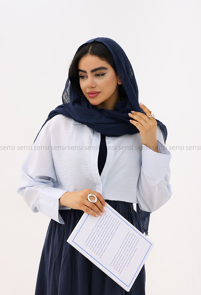 شومیز زنانه پری دکمه مخفی کد1006239